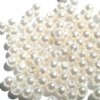 100 6mm Ivory Pearl Acrylic Beads
